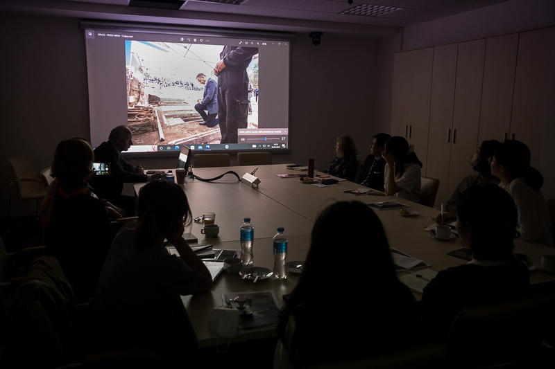 Representatives of the NKHR during the meeting with the IPN Deputy President Prof. Krzysztof Szwagrzyk. Photo: Sławek Kasper (IPN)
