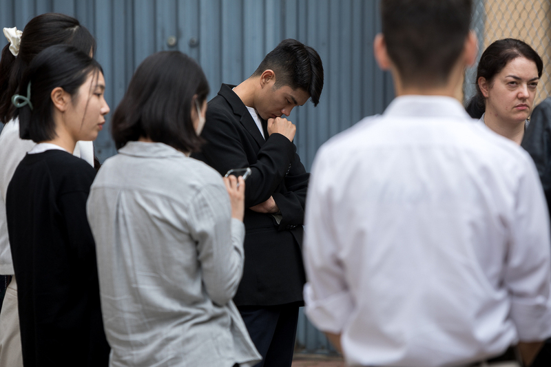 Representatives of the NKHR at the Museum of Cursed Soldiers and Political Prisoners. Photo: Sławek Kasper (IPN)