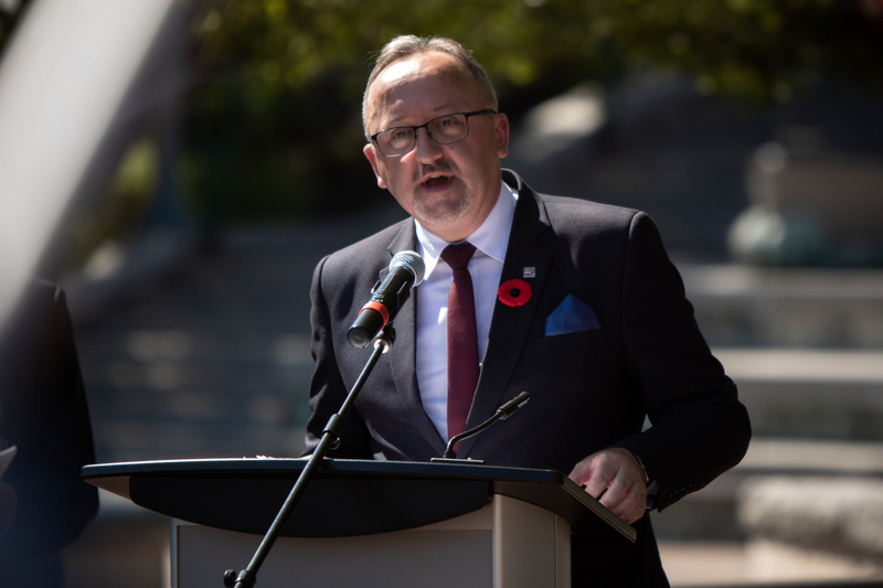 Paying tribute to Canadian soldiers and commemorating officers and sailors of ORP Ślązak