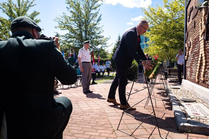 Paying tribute to Canadian soldiers and commemorating officers and sailors of ORP Ślązak