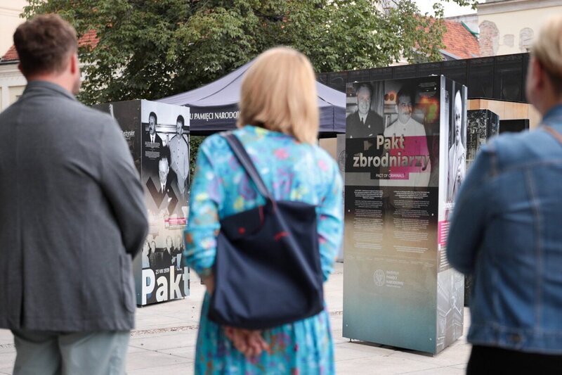 The opening of the IPN "Pact of Criminals" exhibition, Warsaw 22 August 2022