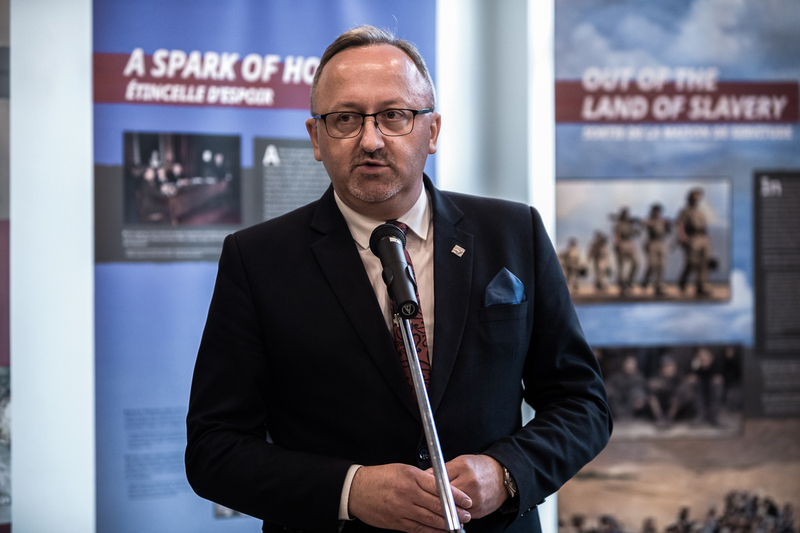 The opening of the "Trails of Hope. The Odyssey of Freedom" exhibition in Canada - Mississauga, 22 August 2022