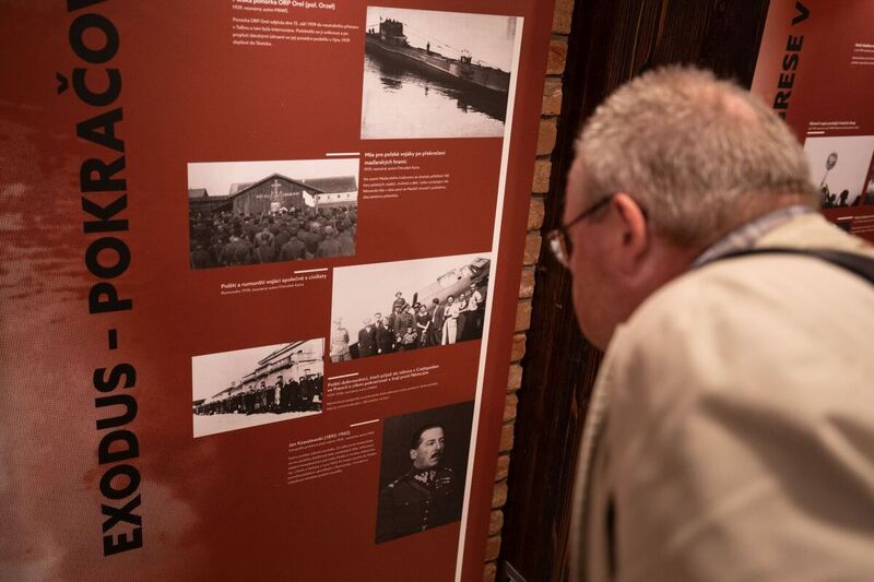 The commemoration of the defenders of the tunnel and railway station near Jabłonków (Czech Republic), 23 August 2022; Photo: Mikołaj Bujak IPN
