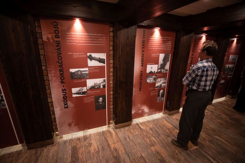 The commemoration of the defenders of the tunnel and railway station near Jabłonków (Czech Republic), 23 August 2022; Photo: Mikołaj Bujak IPN