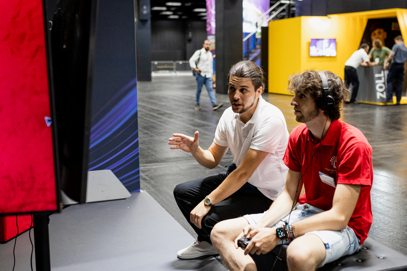 The IPN New Technology Division at the largest computer games fair - GAMESCOM; Photo:. Aneta Wigłasz