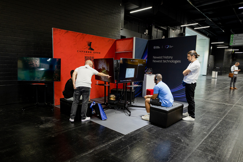 The IPN New Technology Division at the largest computer games fair - GAMESCOM; Photo:. Aneta Wigłasz