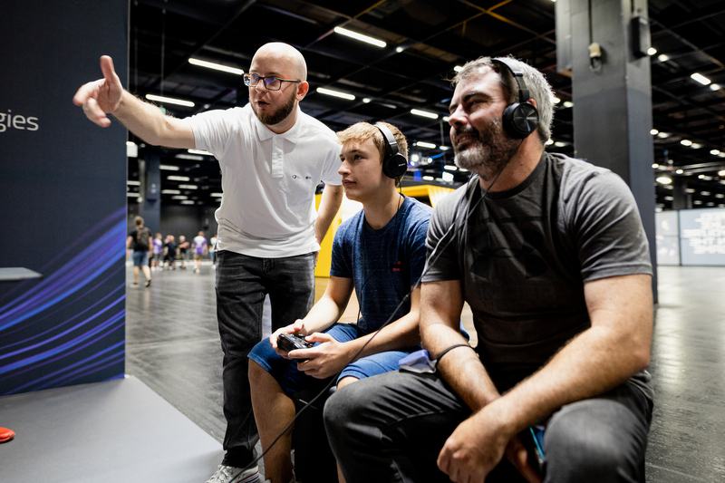 The IPN New Technology Division at the largest computer games fair - GAMESCOM; Photo:. Aneta Wigłasz