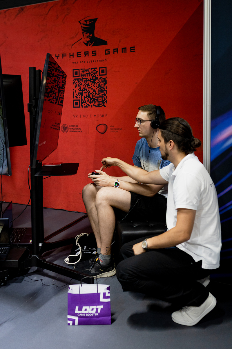The IPN New Technology Division at the largest computer games fair - GAMESCOM; Photo:. Aneta Wigłasz