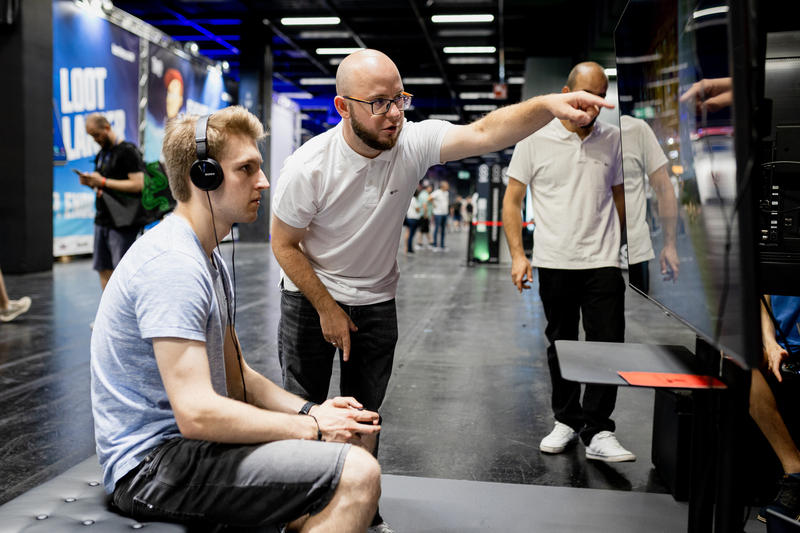 The IPN New Technology Division at the largest computer games fair - GAMESCOM; Photo:. Aneta Wigłasz