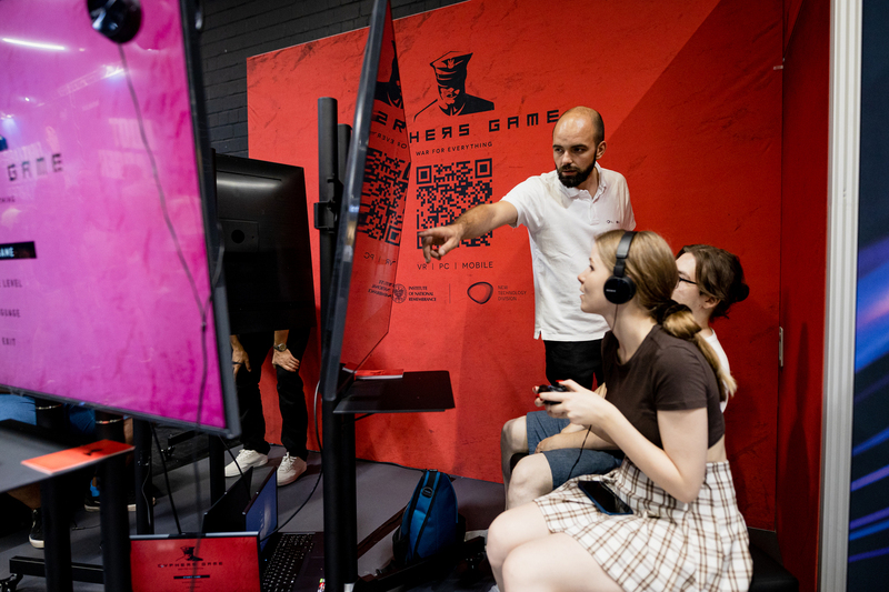 The IPN New Technology Division at the largest computer games fair - GAMESCOM; Photo:. Aneta Wigłasz