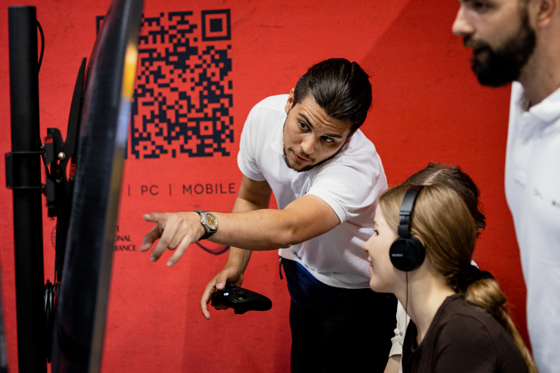 The IPN New Technology Division at the largest computer games fair - GAMESCOM; Photo:. Aneta Wigłasz