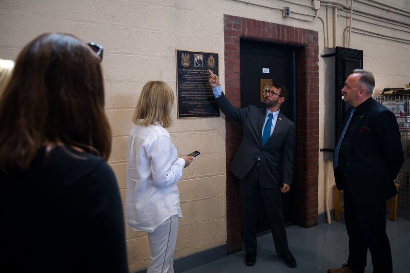 Honoring the victims of Soviet crimes at the local Katyn Memorial and at a plaque to Polish deportees to Siberia.