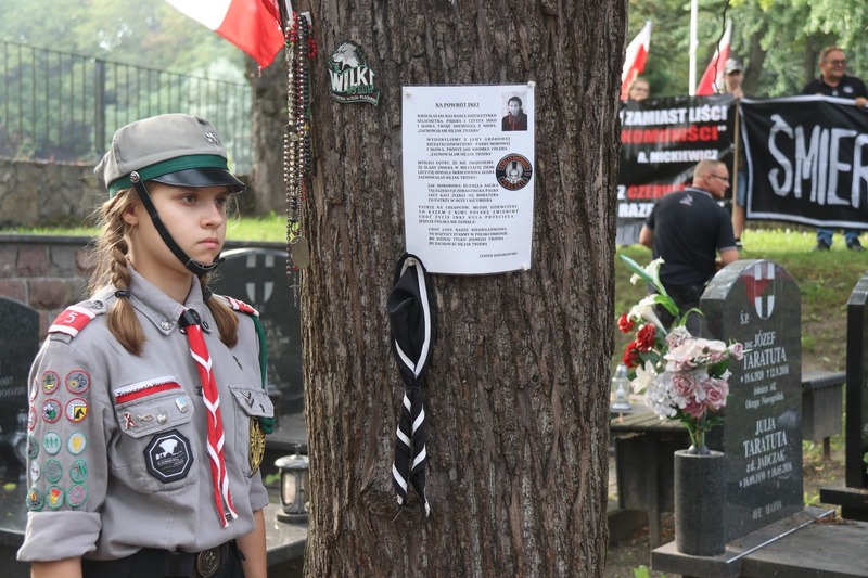 The 76th anniversary of the death of Danuta Siedzikówna "Inka" and Feliks Selmanowicz "Zagończyk", Gdańsk 28 August 2022