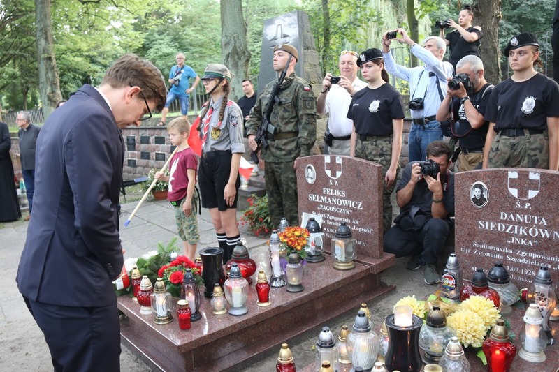 The 76th anniversary of the death of Danuta Siedzikówna "Inka" and Feliks Selmanowicz "Zagończyk", Gdańsk 28 August 2022