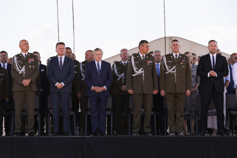 The unveiling of a monument dedicated to Polish Cavalry at the site of the Battle of Komarów