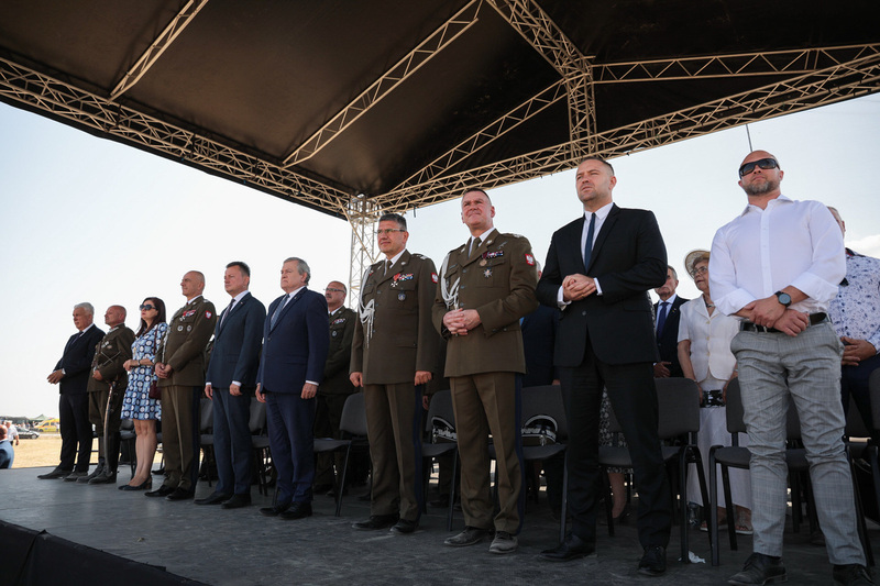 The unveiling of a monument dedicated to Polish Cavalry at the site of the Battle of Komarów