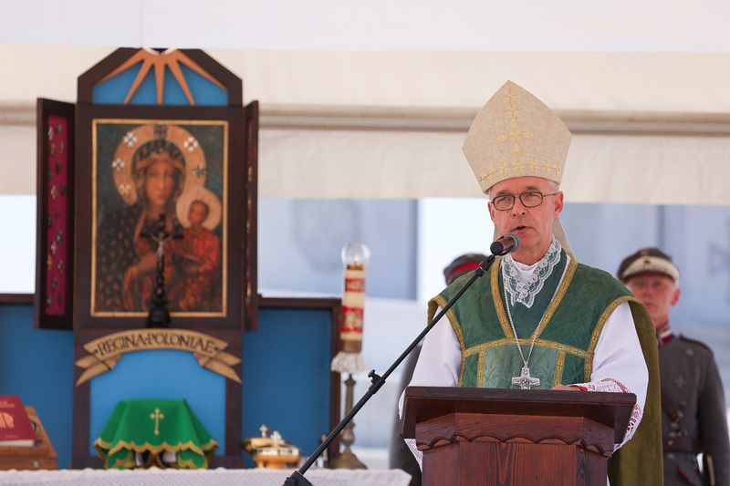 The unveiling of a monument dedicated to Polish Cavalry at the site of the Battle of Komarów