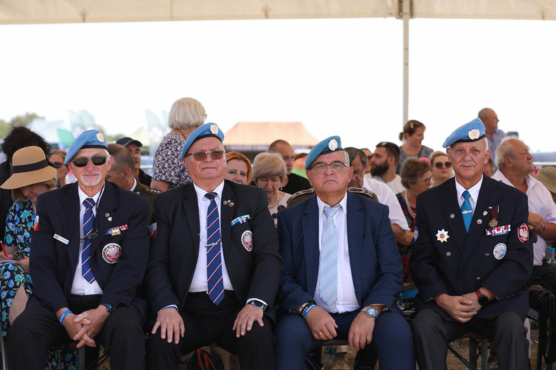 The unveiling of a monument dedicated to Polish Cavalry at the site of the Battle of Komarów