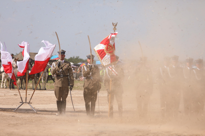 The unveiling of a monument dedicated to Polish Cavalry at the site of the Battle of Komarów
