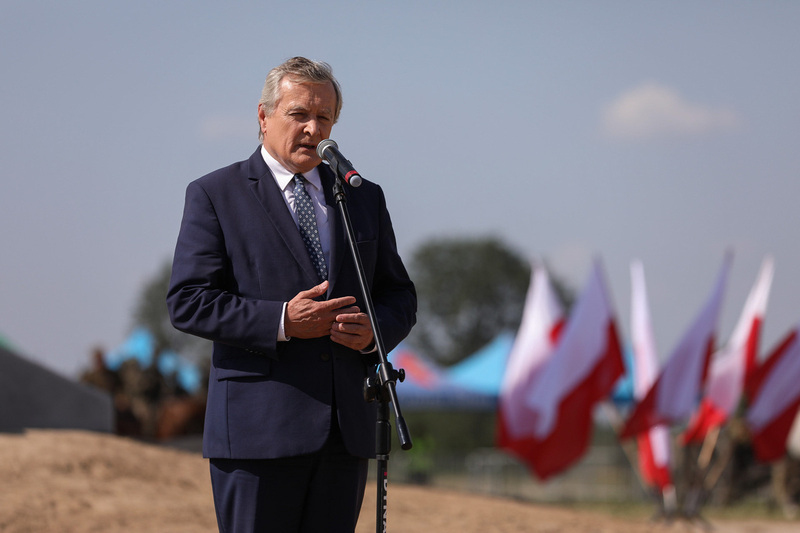 The unveiling of a monument dedicated to Polish Cavalry at the site of the Battle of Komarów