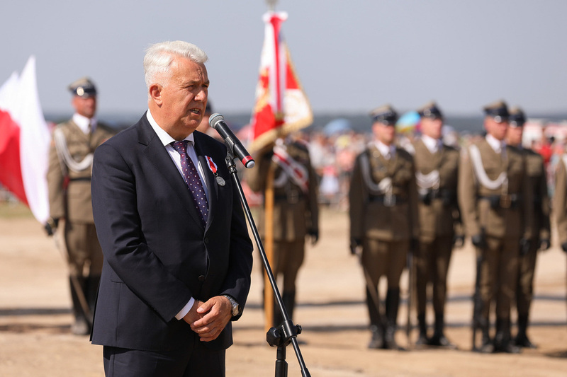 The unveiling of a monument dedicated to Polish Cavalry at the site of the Battle of Komarów