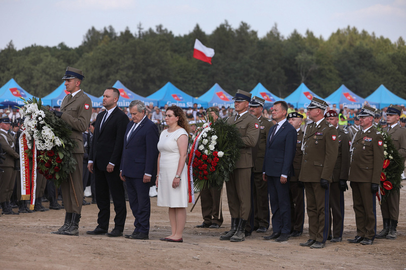 The unveiling of a monument dedicated to Polish Cavalry at the site of the Battle of Komarów