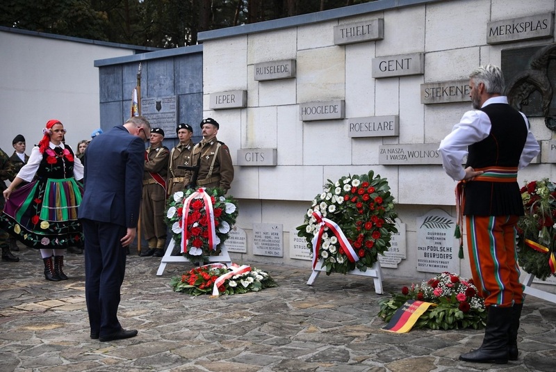 Polish soldiers commemorated in Lommel, Belgium - 25 September 2022