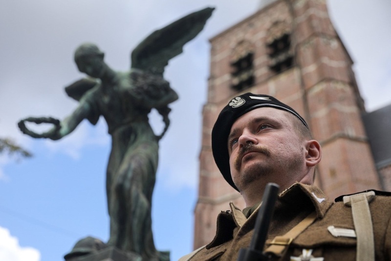 Polish soldiers commemorated in Lommel, Belgium - 25 September 2022