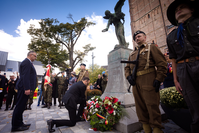 Polish soldiers commemorated in Lommel, Belgium - 25 September 2022