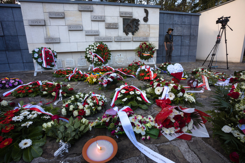 Polish soldiers commemorated in Lommel, Belgium - 25 September 2022
