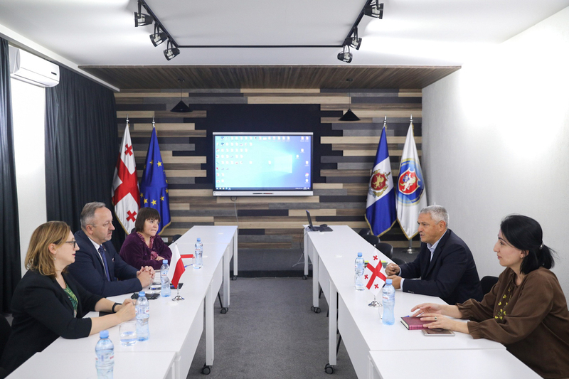 Meeting of the IPN representatives with Director of the Archive of the Ministry of Internal Affairs Badri Cherkezishvili – Tbilisi, 3 October 2022. Photo: Sławek Kasper (IPN)
