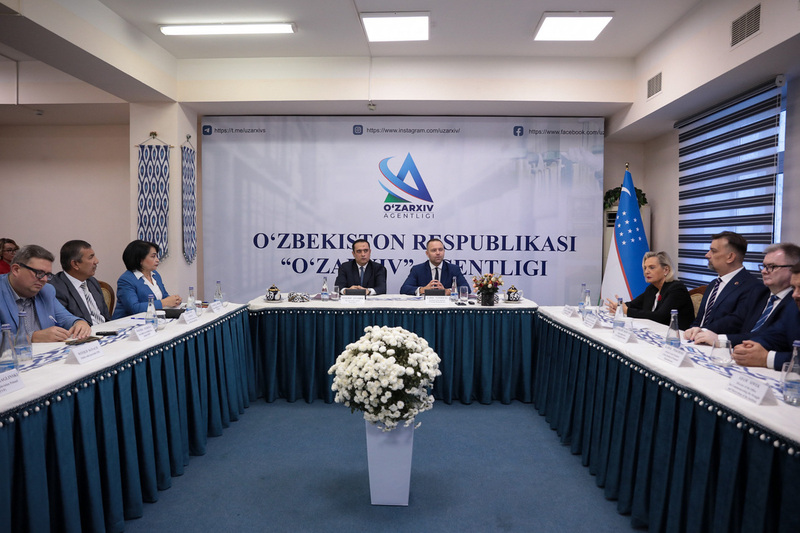 Signing Memorandum of Cooperation between Institute of National Remembrance and National Archive of Uzbekistan – Tashkent, 4 October 2022. Photo: Mikołaj Bujak (IPN)