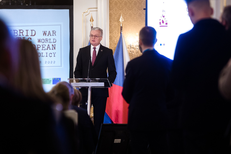 Gitanas Nausėda, President of Lithuania. Conference "Russia's Hybrid War Against the Democratic World. A challenge for the European remembrance policy," Prague (Czech Republic), November 16-18, 2022. Photo Slawek Kasper (IPN)