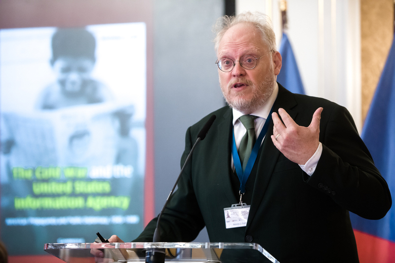 Prof. Nicolas J. Cull (USA) University of Southern California.  "Russia's Hybrid Warfare Against the Democratic World. A challenge for the European Remembrance Policy "-Prague (Czech Republic), November 16-18, 2022. Photo Slawek Kasper (IPN)