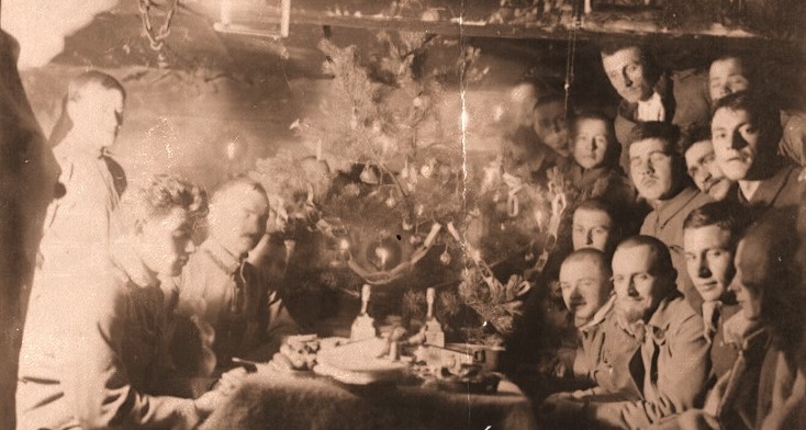 Polish soldiers celebrating Christmas Eve in 1916. Polish soldiers celebrating Christmas Eve in 1916.