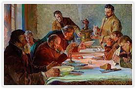 The "Christmas Eve in Siberia" painting by Jacek Malczewski (1892). The "Christmas Eve in Siberia" painting by Jacek Malczewski (1892).