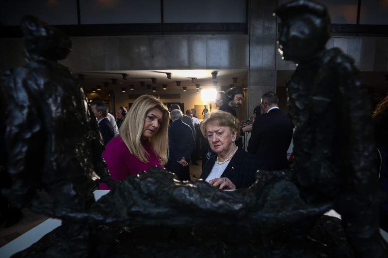 The opening of “The Image of Treblinka in the Eyes of Samuel Willenberg” exhibition, at the Nowy Dom Poselski in Warsaw -- 26 January 2023; photo: S. Kasper (IPN)