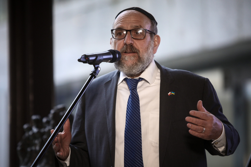 The opening of “The Image of Treblinka in the Eyes of Samuel Willenberg” exhibition at the Nowy Dom Poselski in Warsaw -- 26 January 2023; photo: S. Kasper (IPN)