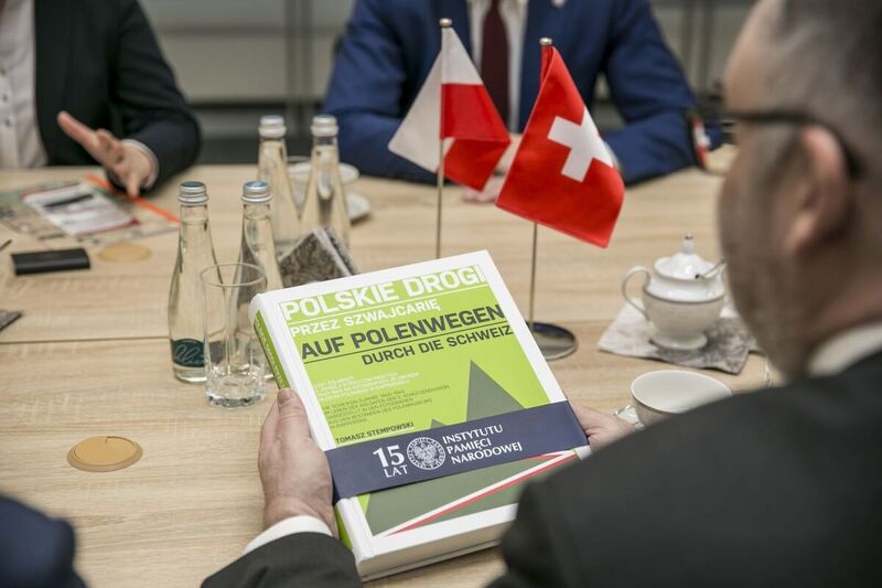 The visit of Swiss diplomats in the IPN Archive — Warsaw, 3 February 2023; photo: Katarzyna Adamów (IPN)