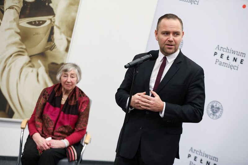Press conference by the President of the IPN Karol Nawrocki Ph.D.; Warsaw, 17 February 2023; photo: M. Bujak (IPN) Press conference by the President of the IPN Karol Nawrocki Ph.D.; Warsaw, 17 February 2023; photo: M. Bujak (IPN)