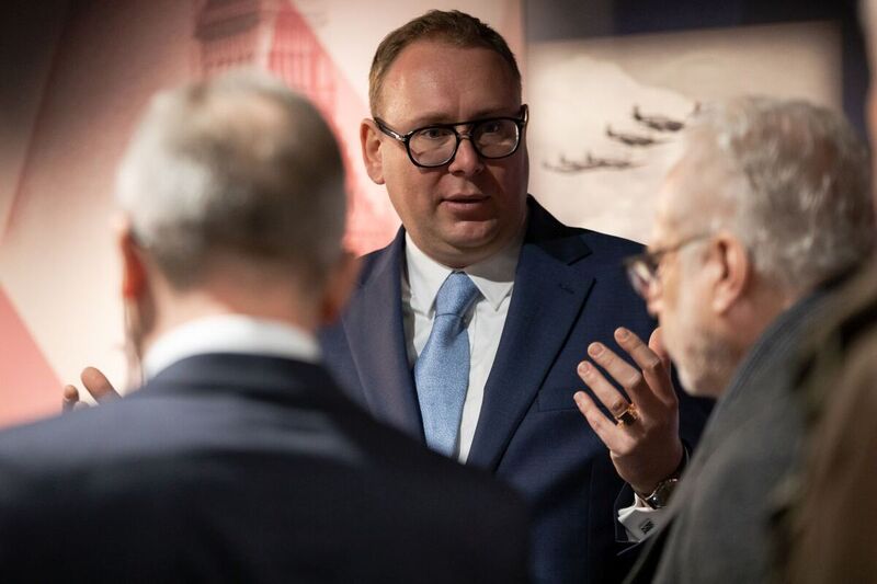 Latvian President at the Mausoleum of the Presidents of Poland in Exile, Warsaw 23 February 2023