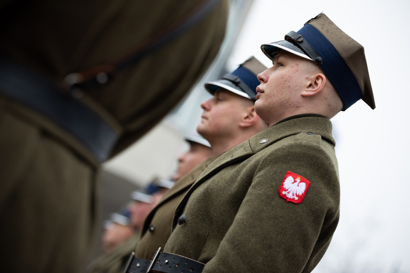 A ceremonial unveiling of a new commemoration - an integral part of the monument to the Fallen and Murdered in the East monument on the anniversary of the Russian aggression against Ukraine; Warsaw, 24 February 2023.