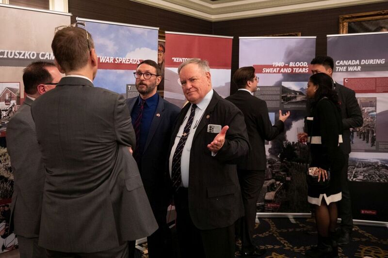 Opening of the “Trails of Hope. The Odyssey of Freedom” IPN exhibition at the Royal Canadian Military Institute in Canada — 28 March 2023; photo M. Bujak (IPN)