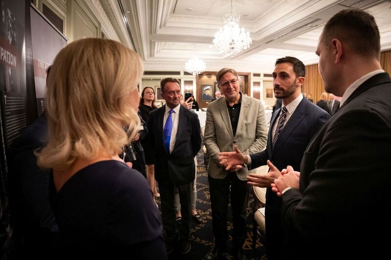 Opening of the “Trails of Hope. The Odyssey of Freedom” IPN exhibition at the Royal Canadian Military Institute in Canada — 28 March 2023; photo M. Bujak (IPN)