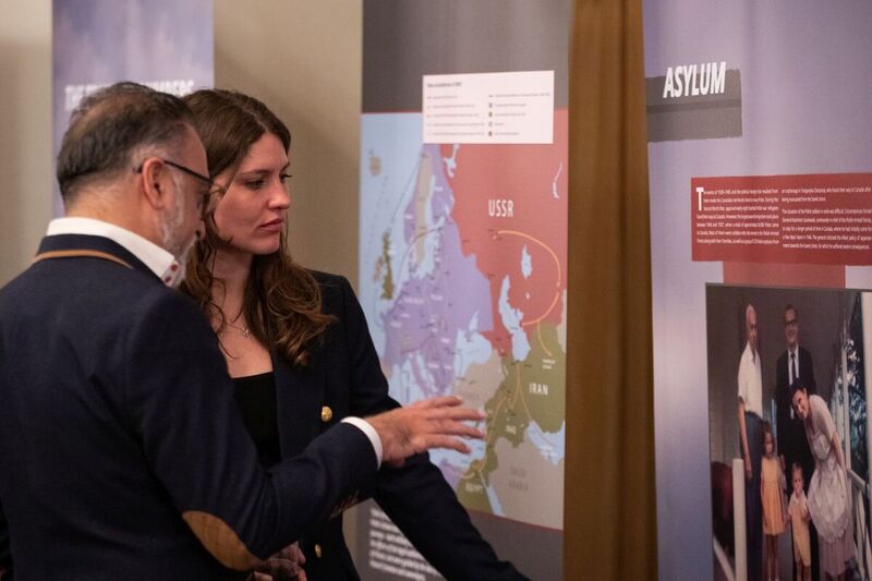Opening of the “Trails of Hope. The Odyssey of Freedom” IPN exhibition at the Royal Canadian Military Institute in Canada — 28 March 2023; photo M. Bujak (IPN)