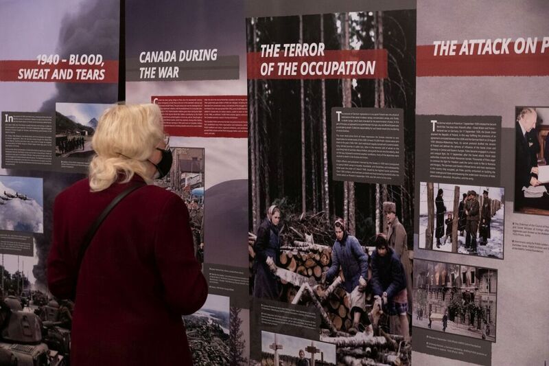 Opening of the “Trails of Hope. The Odyssey of Freedom” IPN exhibition at the Royal Canadian Military Institute in Canada — 28 March 2023; photo M. Bujak (IPN)