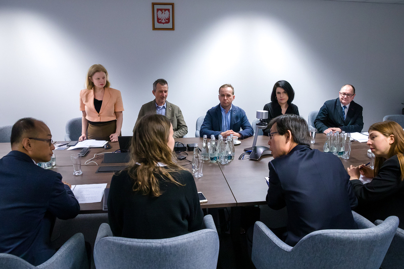 Meeting with representatives of the Korea Institute for the National Unification — 18 April 2023; photo: S. Kasper (IPN)