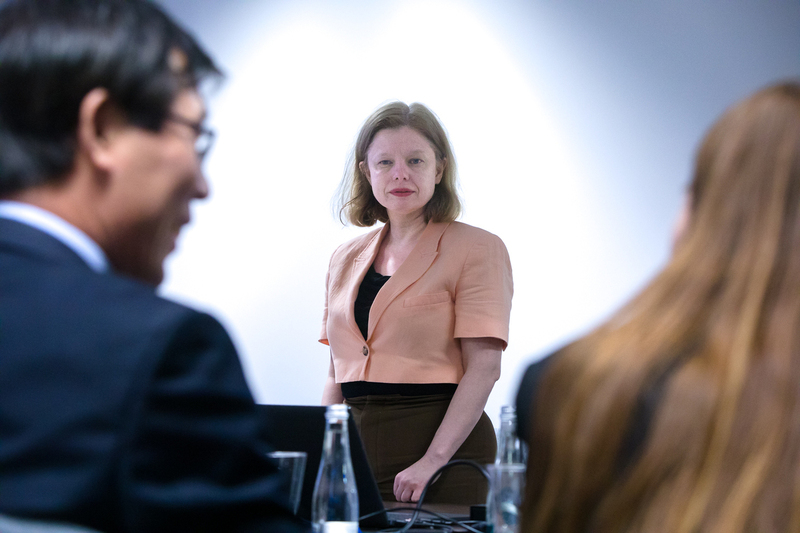 Meeting with representatives of the Korea Institute for the National Unification — 18 April 2023; photo: S. Kasper (IPN)