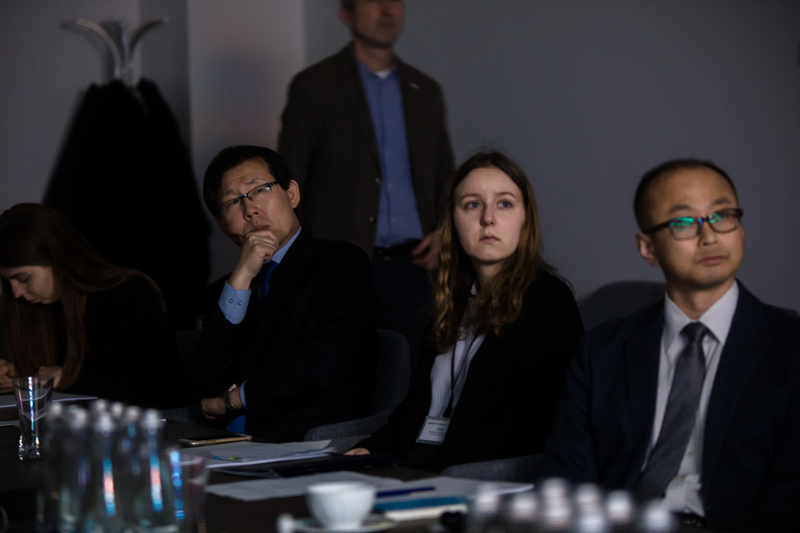 Meeting with representatives of the Korea Institute for the National Unification — 18 April 2023; photo: S. Kasper (IPN)