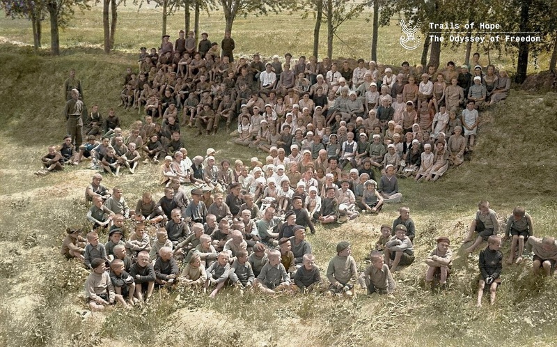 A group of Polish children in Uzbekistan, May 1942; photo courtesy of the Polish Institute and Sikorski Museum